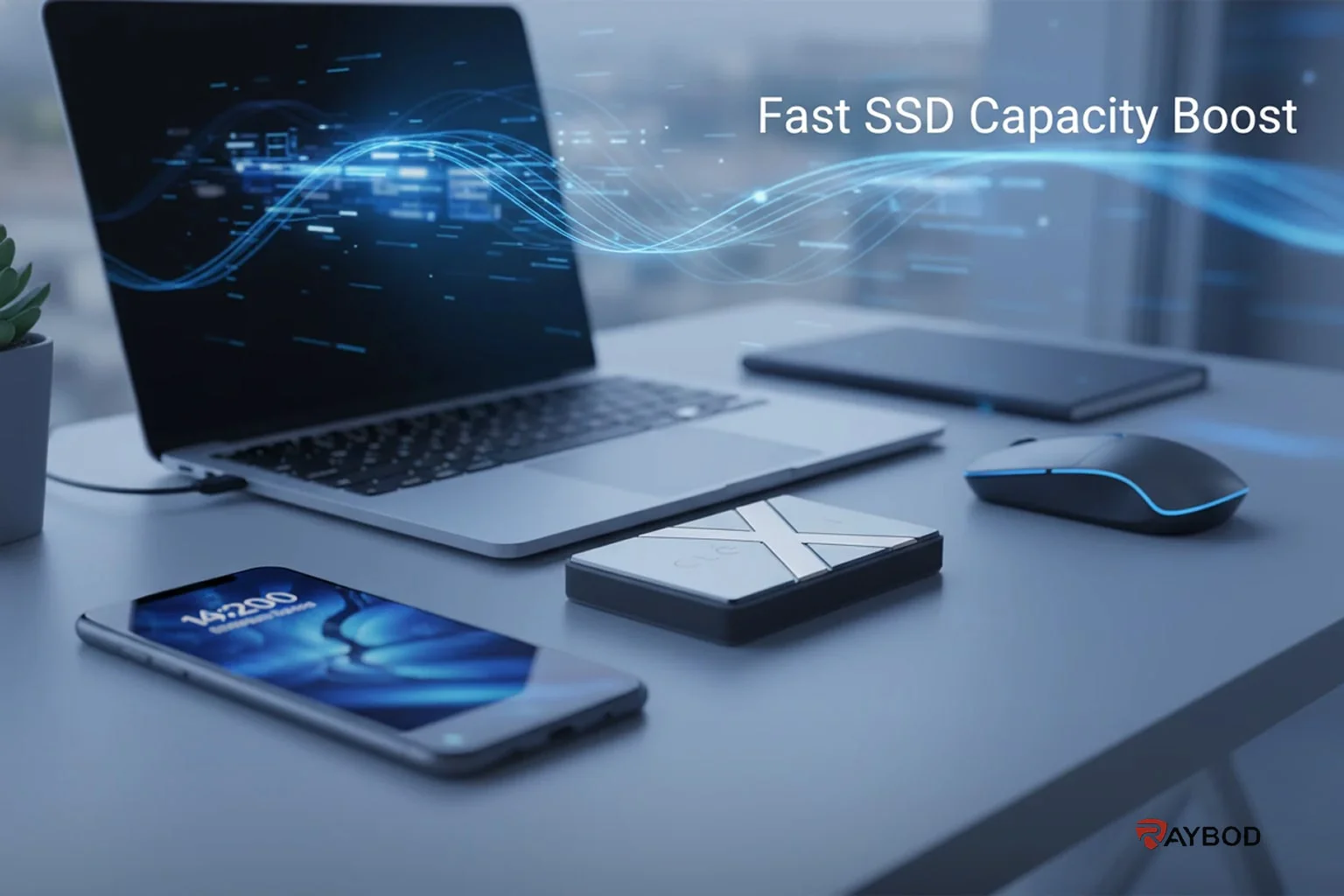 سرعت انتقال SSD برند Clexi در اتصال موبایل
