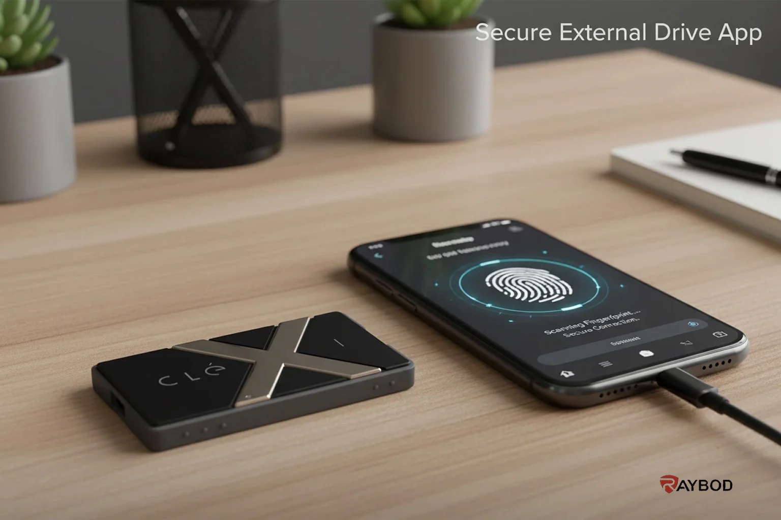 برنامه موبایل هارد SSD امن برای اپلیکیشن مدیریت دستگاه اکسترنال